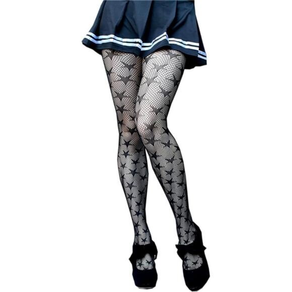 Fishnet Patterned Tights - Picture 1 of 6